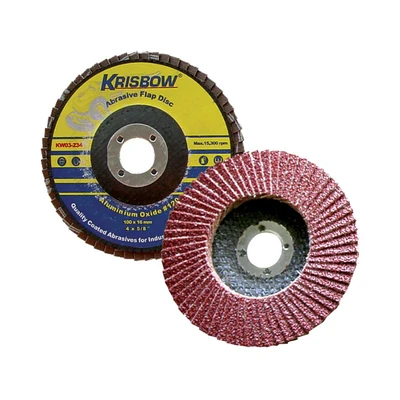 Gambar Krisbow Mata Gerinda Flap Aluminium Oxide Grid 120 4 Inch