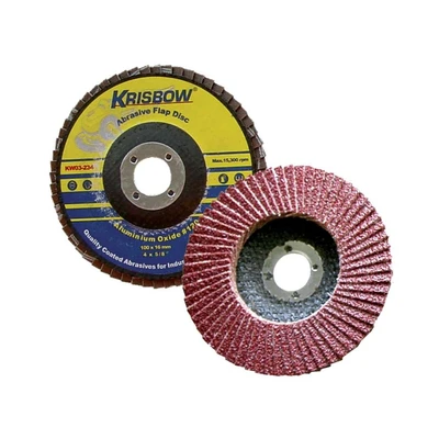 Gambar Krisbow Mata Gerinda Flap Aluminium Oxide Grid 120 4 Inch
