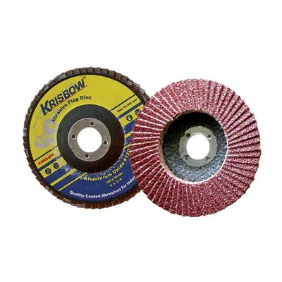 Gambar Krisbow Mata Gerinda Flap Aluminium Oxide Grid 120 4 Inch