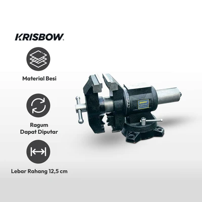 Gambar Krisbow Ragum Putar Multifungsi 12.5 cm