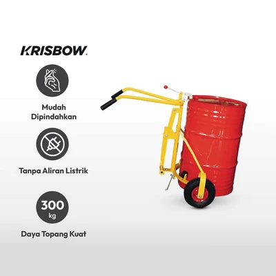 Gambar Krisbow Hand Pallet Drum 300 Kg