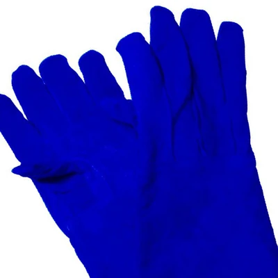 Gambar Krisbow Sarung Tangan Pengaman Las Kulit 40 cm - Biru