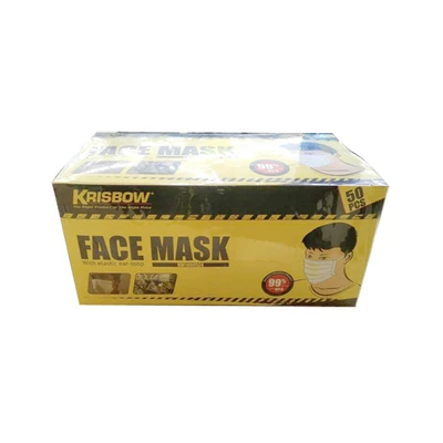 Gambar Krisbow Masker Anti Polusi Dengan Pengait Telinga Set 50 pcs