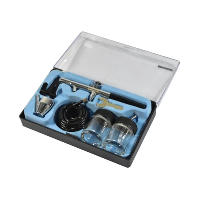 Gambar Krisbow Alat Lukis Air Brush Kit Multifungsi Hs-28 - Silver/Hitam