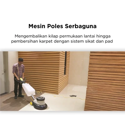 Gambar Krisbow Mesin Scrubber & Polisher 154 RPM 43.2 cm 1100 Watt