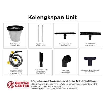 Gambar Krisbow Vacuum Cleaner Wet & Dry 15 Liter