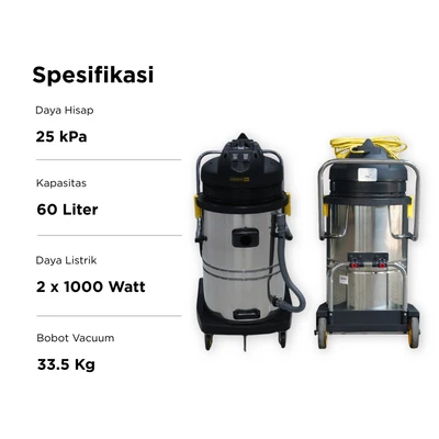 Gambar Krisbow Vacuum Cleaner Wet & Dry 60 Liter