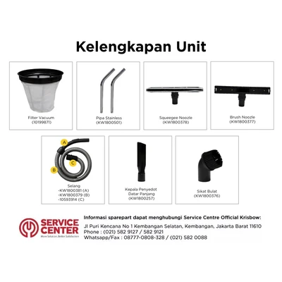 Gambar Krisbow Vacuum Cleaner Wet & Dry 80 Liter