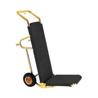 Gambar Krisbow Troli Koper Stainless Steel 50 kg 50x40x122 cm - Gold/Hitam