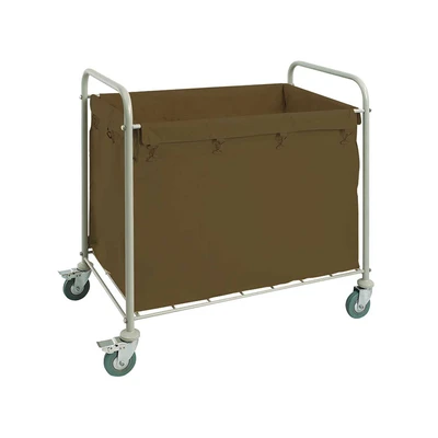 Gambar Krisbow Troli Laundry Hotel 92x56x91 cm - Cokelat