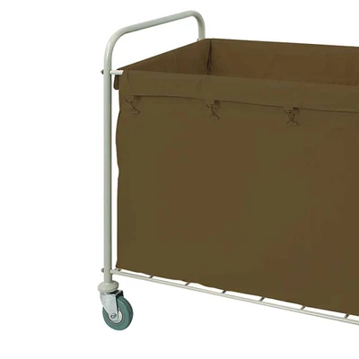 Gambar Krisbow Troli Laundry Hotel 92x56x91 cm - Cokelat