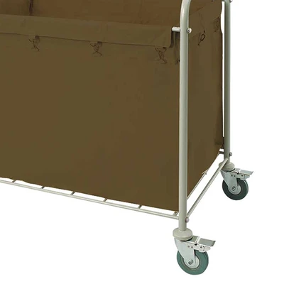 Gambar Krisbow Troli Laundry Hotel 92x56x91 cm - Cokelat