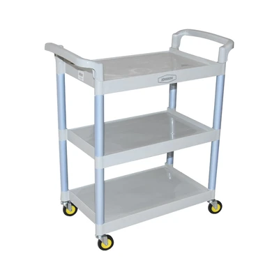 Gambar Krisbow Troli 3 Tingkat Small 84.5x43x95 cm - Abu-Abu