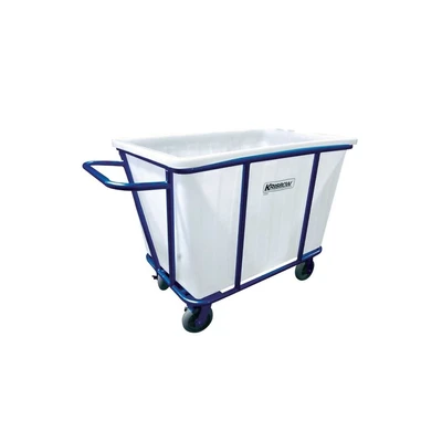 Gambar Krisbow Troli Laundry Hotel Dengan Handle 140x77x81 cm - Biru/Putih