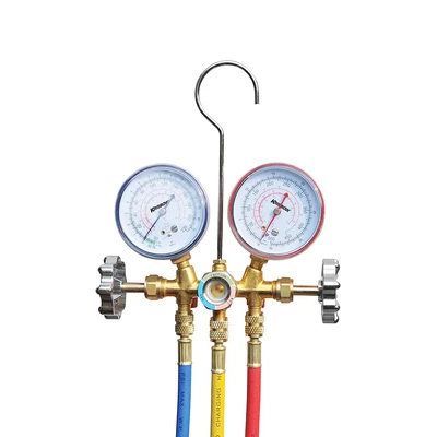 Gambar Krisbow Set Testing Manifold Untuk Tabung Freon R22 90 cm Ersr22