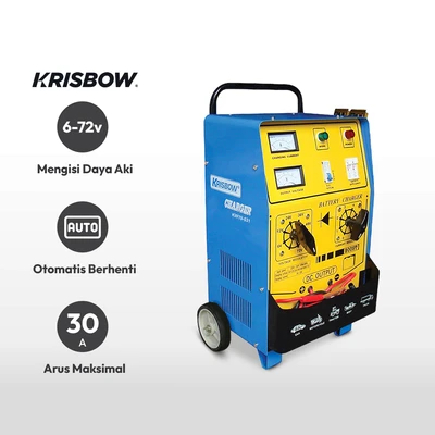 Gambar Krisbow Charger Aki Mobil 5A-30A 6V-72V Erbc5