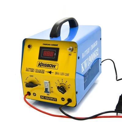 Gambar Krisbow Charger Aki Mobil 12V/24V Erbc20