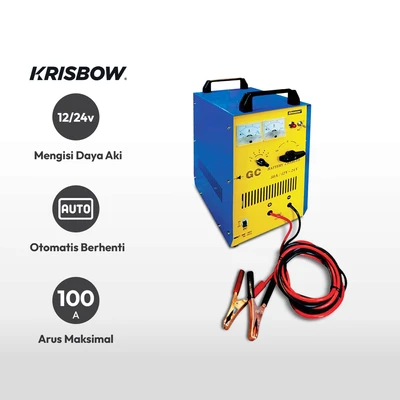 Gambar Krisbow Charger Aki Mobil 100A 12V/24V Erbc100