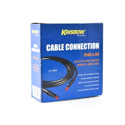 Gambar Krisbow 4 Mtr Kabel Charger Aki 10A