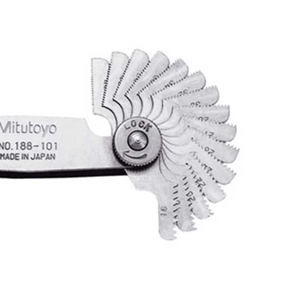 Jual Mitutoyo Set 30 Pcs Alat Ukur Thread Pitch Gages 4-42Tpi 188-101 ...
