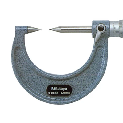 Gambar Mitutoyo Alat Ukur Mikrometer Point 25/0.01 mm 112-213