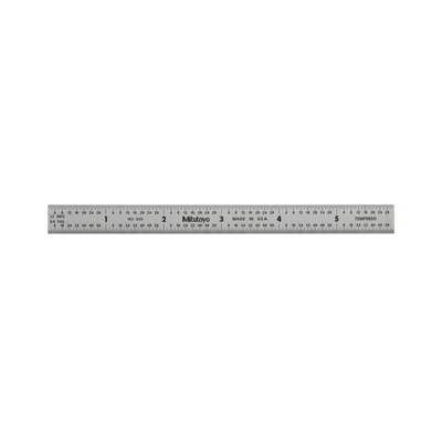Gambar Mitutoyo Penggaris Besi 6 Inch/150 mm 182-205