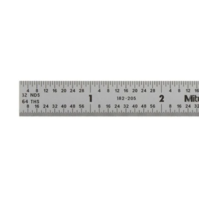 Gambar Mitutoyo Penggaris Besi 6 Inch/150 mm 182-205
