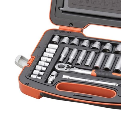 Gambar Tactix Set Kunci Sok SQ3/8 Inch 6-24 mm 33 Pcs
