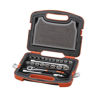 Gambar Tactix Set Kunci Sok SQ1/2 Inch 8-14 mm 23 Pcs