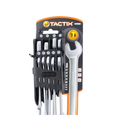Gambar Tactix Kunci Ring Pas 6-19 mm 9 Pcs