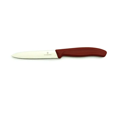 Gambar Victorinox Pisau Paring Gerigi 10 cm - Merah