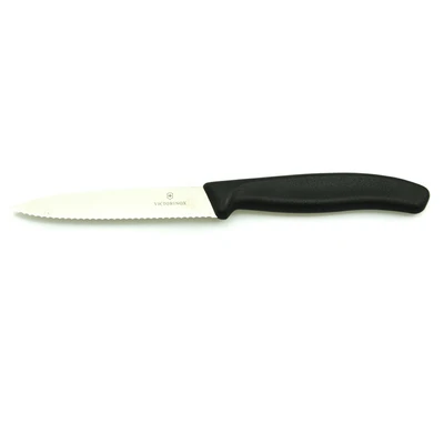 Gambar Victorinox Pisau Paring Gerigi 10 cm - Hitam