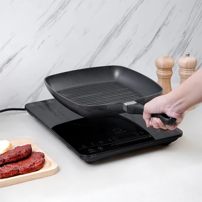 Gambar Scanpan Classic Wajan Panggang Aluminium 27 cm - Hitam
