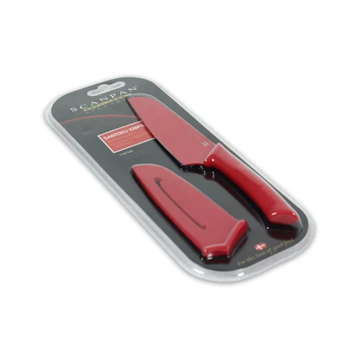 Gambar Scanpan Spectrum Pisau Santoku 14 cm - Merah
