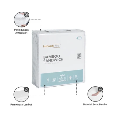 Gambar Informa Sleep 200x200 cm Pelindung Kasur Bamboo Sandwich