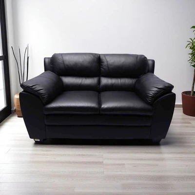 Gambar Informa Ziva Sofa Kulit 2 Seater - Hitam