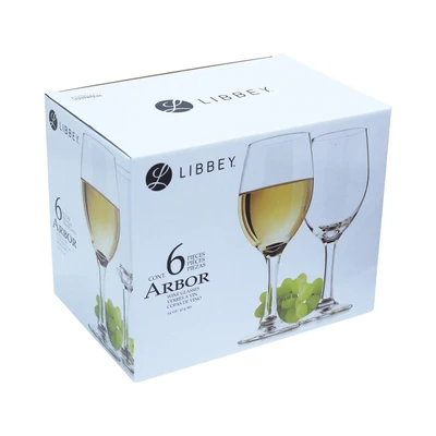 Gambar Libbey 414 Ml Set 6 Pcs Arbor Gelas Wine