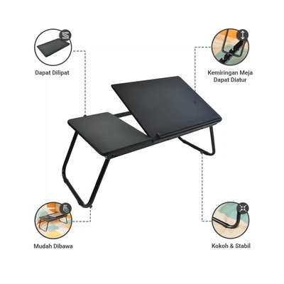 Gambar Informa Oxy Meja Laptop Lipat - Hitam