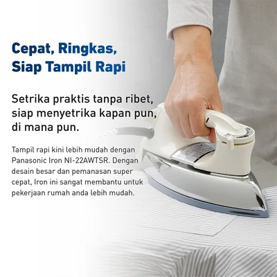 Gambar Panasonic Setrika 450 Watt NI-22AWTSR - Putih