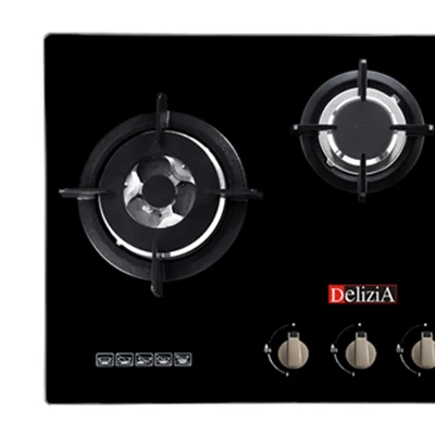 Gambar Delizia Kompor Tanam 90 cm Dhh-93As11Ghbk - Hitam