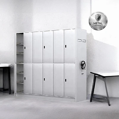 Gambar Informa Lemari Arsip Kantor Metal Geser Dengan Pintu 3 Kolom