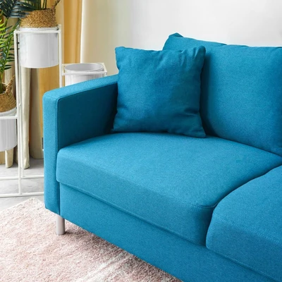 Gambar Nordia Anniston Sofa Fabric 2 Seater - Biru Petrol