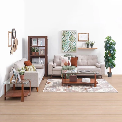 Gambar Nordia Kenora Sofa Fabric 2 Seater - Cokelat Sand
