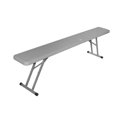 Gambar Maxchief October Bangku Lipat Plastik HDPE 175 cm - Abu-Abu
