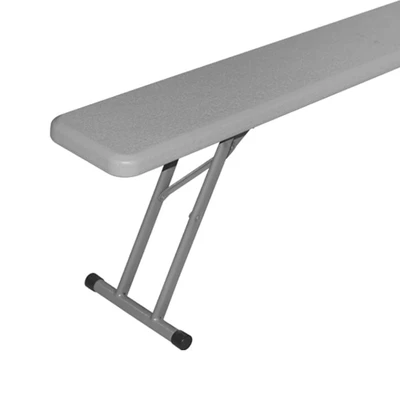 Gambar Maxchief October Bangku Lipat Plastik HDPE 175 cm - Abu-Abu