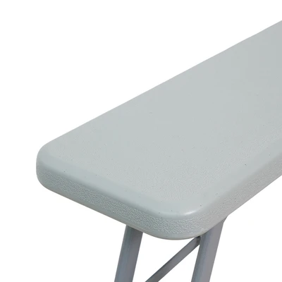Gambar Maxchief October Bangku Lipat Plastik HDPE 175 cm - Abu-Abu