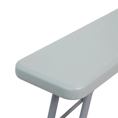 Gambar Maxchief October Bangku Lipat Plastik HDPE 122 cm - Abu-Abu
