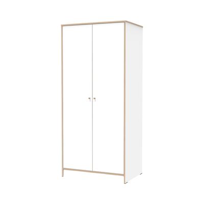 RIYO 2 DOORS WARDROBE WHITE