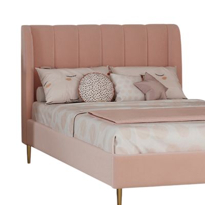 BIANCA BED 120X200 PINK + MATTRESS (S/3)