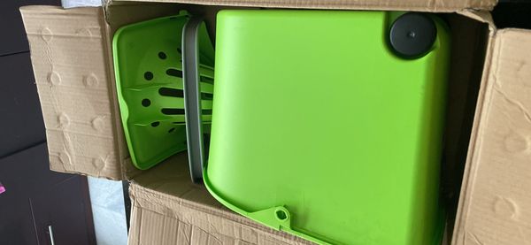 Jual Tatay 12 Ltr Ember Pel Peras Rectangular Dengan Roda Hijau Lime ...